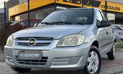 Chevrolet celta spirit/ lt 1.0 mpfi 8v flexp. 5p  - prata - 2009/2010