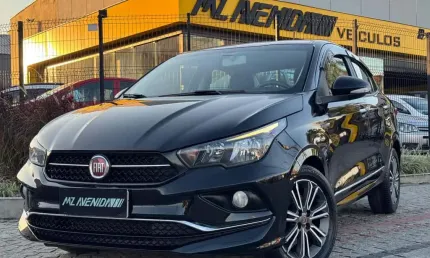 Fiat cronos precision 1.8 16v flex aut.  - preta - 2018/2019