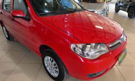 Fiat palio 1.0 cel. econ./italia f.flex 8v 4p  - vermelha - 2012/2013