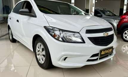 Chevrolet onix 1.0 joy - branca - 2018/2019
