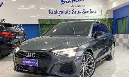 Audi a3 sportb. s-line 2.0 tfsi s-tron.(híb.)  - cinza - 2021/2022