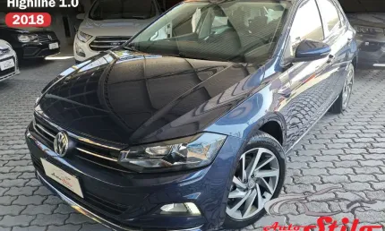 Polo highline 1.0 tsi - versão mais completa, cor metálica azul night.