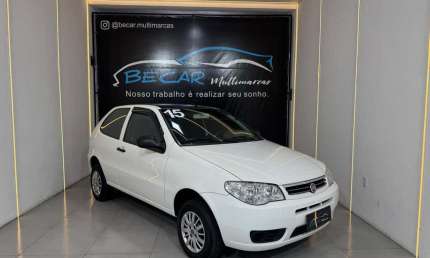 Fiat palio 1.0 economy fire flex 8v 2p  - branca - 2014/2015