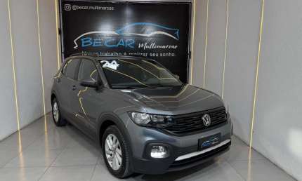 Volkswagen t-cross 200 tsi 1.0  flex 12v 5p aut.  - cinza - 2024/2024