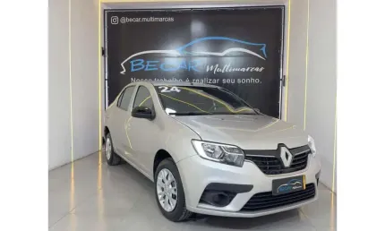 Renault logan zen flex 1.0 12v 4p mec.  - prata - 2023/2024