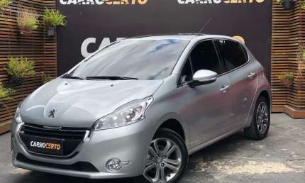 Peugeot 208 griffe 1.6 flex  mec. 2014   c/teto panoramico