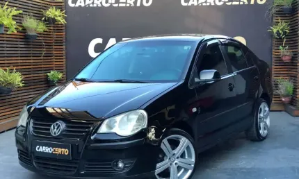 Vw - volkswagen polo sedan 1.6  2007 flex oportunidade