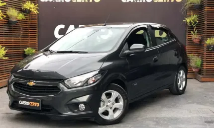 Gm - chevrolet onix hatch lt 1.4  aut. 2019 flex  conforto e economia