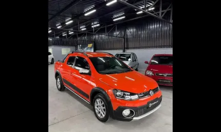 Volkswagen saveiro cross 1.6 t.flex 16v cd  - laranja - 2014/2015