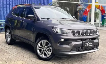 Jeep compass long. t270 1.3 tb 4x2 flex aut.  - cinza - 2023/2023