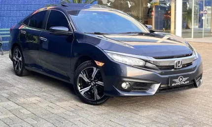 Honda civic sedan touring 1.5 turbo 16v aut.4p  - azul - 2019/2019