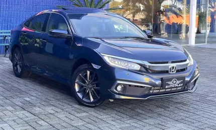 Honda civic sedan touring 1.5 turbo 16v aut.4p  - azul - 2020/2020