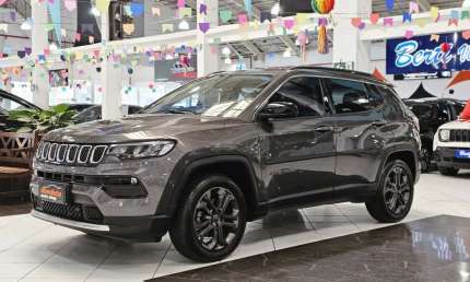 Jeep compass longitude 1.3 turbo t270 flex  automático 6m - 2022 - cinza