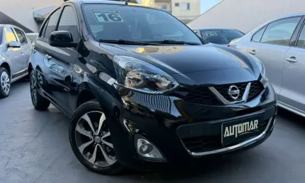 Nissan march 1.6 sl completo 2016 km baixo