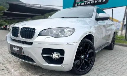 Bmw x6 xdrive 35i 3.0 306cv bi-turbo  - prata - 2009/2010