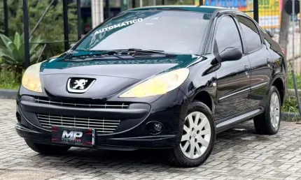 Peugeot 207 sedan passion xs 1.6 flex 16v 4p aut  - preta - 2010/2011