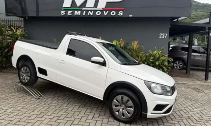 Volkswagen saveiro trendline 1.6 t.flex 8v  - branca - 2017/2018