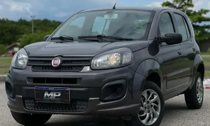 Fiat uno attractive 1.0 fire flex 8v 5p - cinza - 2019/2020