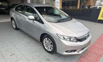 Honda civic sed. lxl flex  aut   - prata - 2012/2012