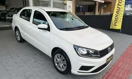 Volkswagen voyage flex unico dono com 37 mil km completo  - branca - 2022/2023