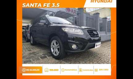 Hyundai santa fe 3.5 2012 7 lugares preto 4x4