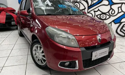 Renault sandero 1.6 flex - automático - baixo km - completo! cautelar aprovado!