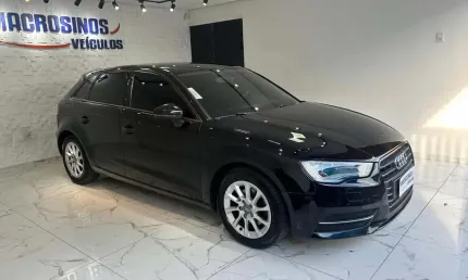 Audi a3 sportback 1.4 tfsi s-tronic  - preta - 2013/2014