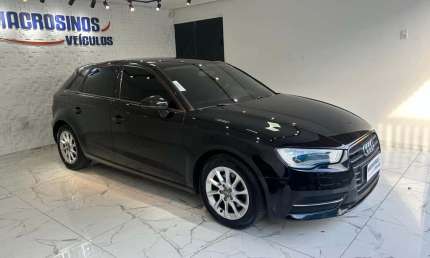 Audi a3 sportback 1.4 tfsi s-tronic  - preta - 2013/2014