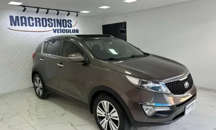 Kia sportage ex 2.0 aut. com teto solar - marrom - 2014/2015