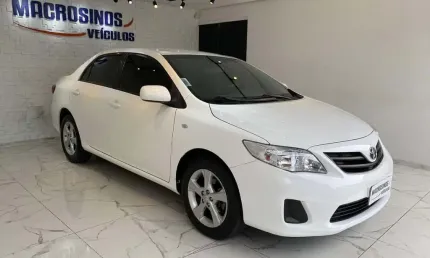 Toyota corolla 1.8 flex automático - branca - 2014/2014