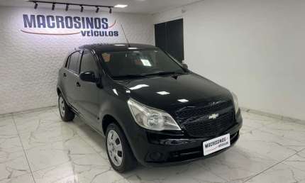 Chevrolet agile lt 1.4 mpfi 8v flexpower 5p  - preta - 2012/2012