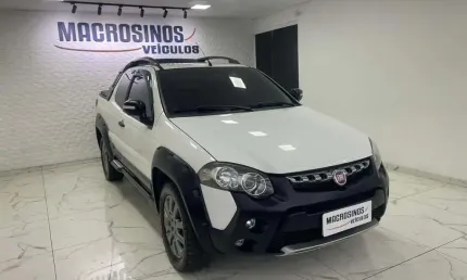 Fiat strada adventure 1.8 locker cd 5 lugares - branca - 2015/2016