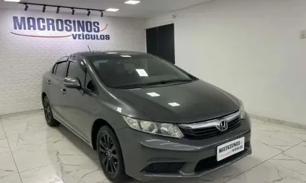 Honda civic sed. lxl se 1.8 flex mec.  - cinza - 2012/2012