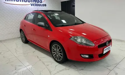 Fiat bravo sporting 1.8 flex com teto - vermelha - 2013/2014