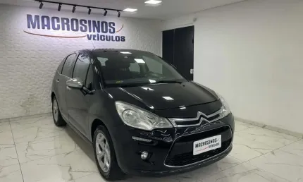 Citroën c3 excl. 1.6 vti flex start 16v 5p mec.  - preta - 2012/2013