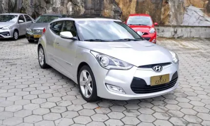 Hyundai veloster 1.6 at  - prata - 2012/2013