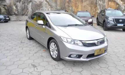 Honda civic lxr 2.0 at  - cinza - 2013/2014