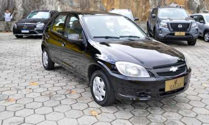 Chevrolet celta lt 1.0 mt  - preta - 2012/2013