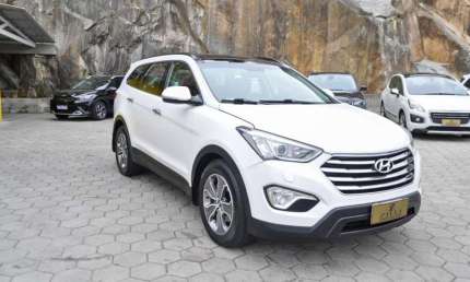 Hyundai grand santa fé 3.3 v6 4x4 at (7l)  - branca - 2014/2015