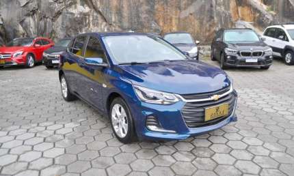 Chevrolet onix premier 1.0 turbo at  - azul - 2021/2021