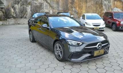 Mercedes-benz c200 amg line eq boost 1.5 turbo at (hibrido)  - cinza - 2022/2023