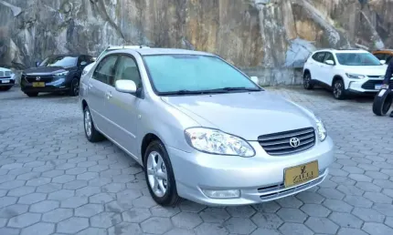 Toyota corolla xei 1.8 at  - prata - 2002/2003