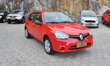 Renault clio expression 1.0  - vermelha - 2013/2014