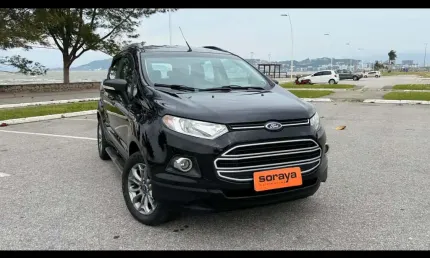 Ford ecosport freestyle 1.6 16v flex 5p  - preta - 2013/2014