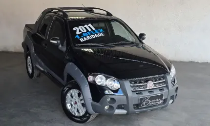 Fiat strada adventure cabine dupla flex completo impecável  aceito trocas e financio 