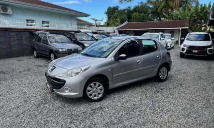 Peugeot 207 xr sport 1.4 flex 8v 5p  - prata - 2009/2010