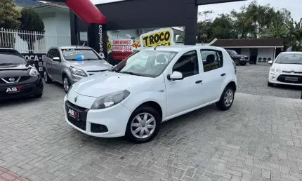 Renault sandero expression hi-flex 1.0 16v 5p  - branca - 2014/2014