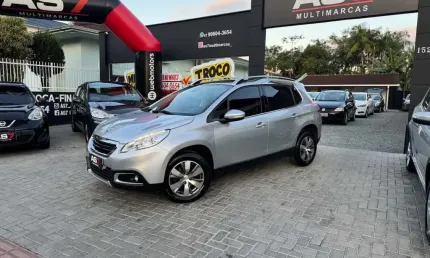 Peugeot 2008 griffe 1.6 flex 16v 5p aut.  - prata - 2017/2017