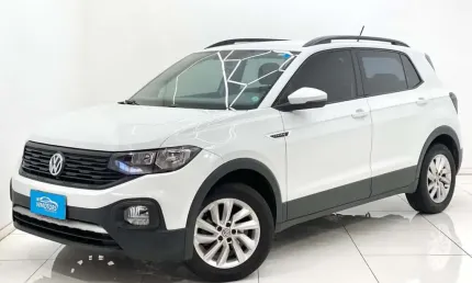 T-cross 2020 sense 1.0 tsi turbo automática, super completa, com chave reserva e manual 