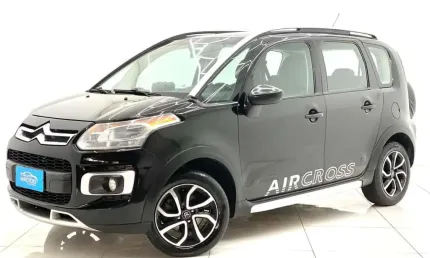  c3 aircross 2013 1.6 flex 5p automática completa aceita troca financia 100%